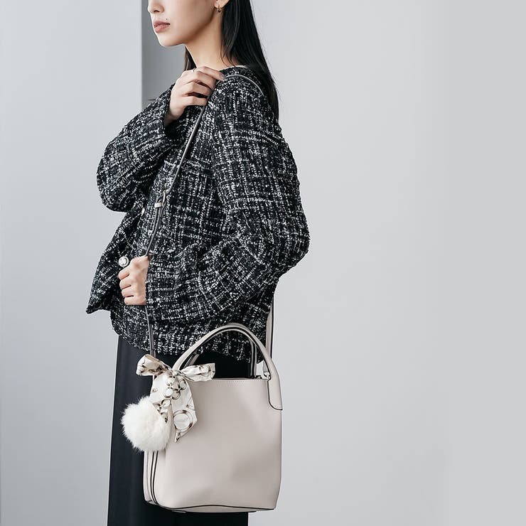 エレファントポーチ付き2WAYフェイクレザーバッグ ショルダーバッグ ハンドバッ… | mili an deni | 詳細画像11 