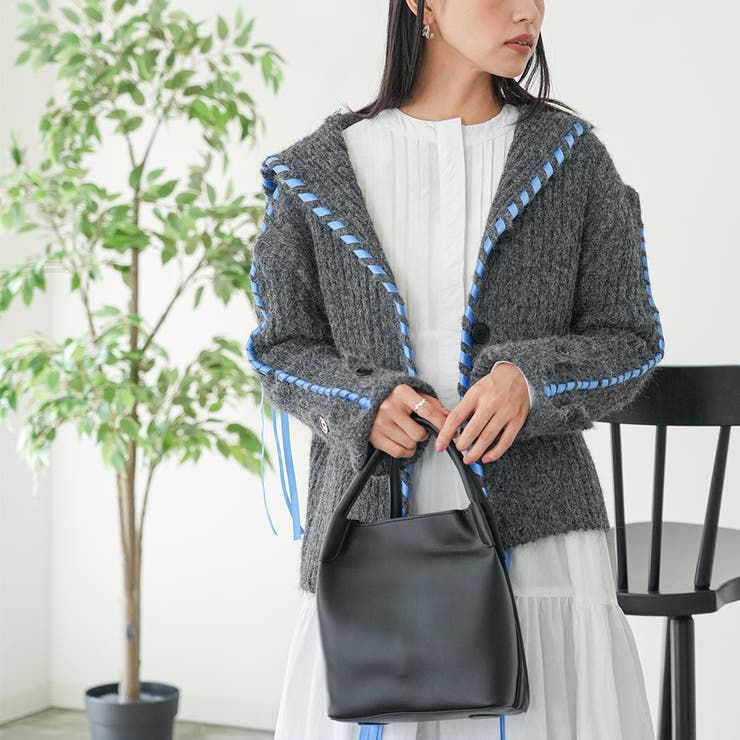 エレファントポーチ付き2WAYフェイクレザーバッグ ショルダーバッグ ハンドバッ… | mili an deni | 詳細画像18 