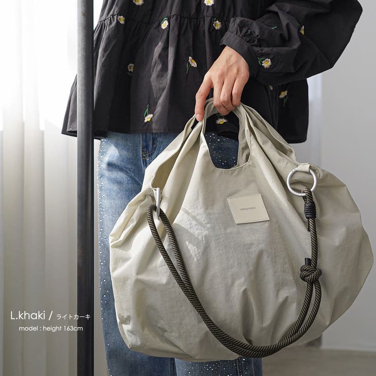 3WAYバルーンロープトートバッグ ハンドバッグ ショルダーバッグ | mili an deni | 詳細画像6 