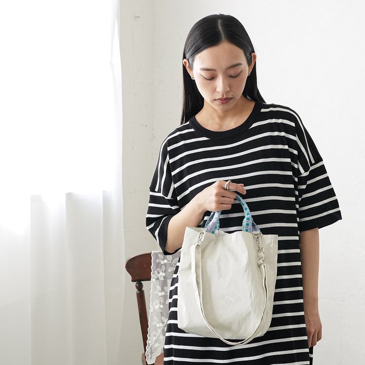 ビニールコーティングトートバッグ レディース 2WAY | mili an deni | 詳細画像8 