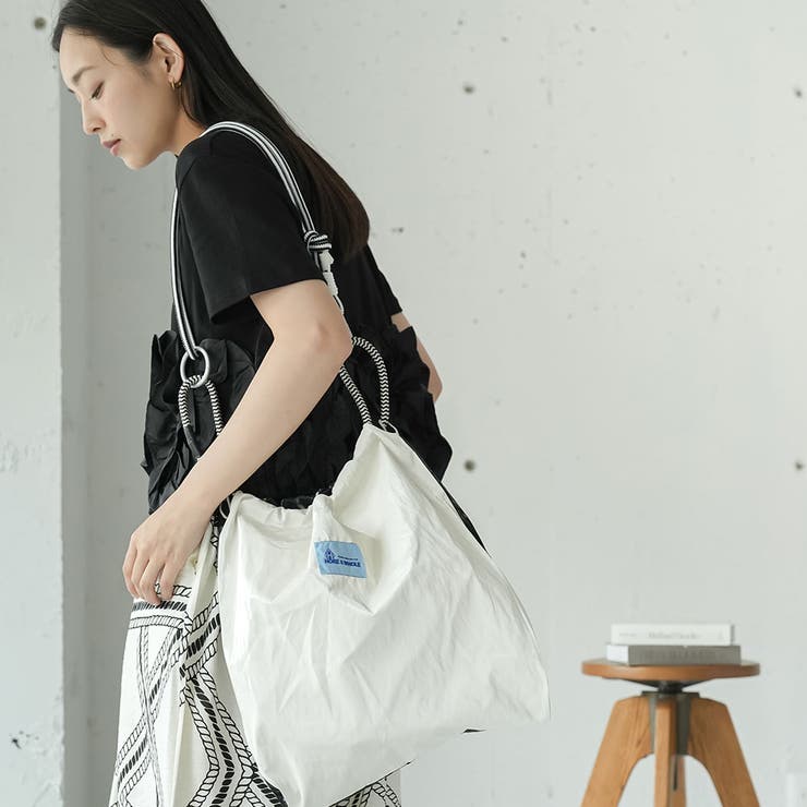 3WAY配色ビニールコーティングロープバッグ レディース トートバッグ | mili an deni | 詳細画像7 