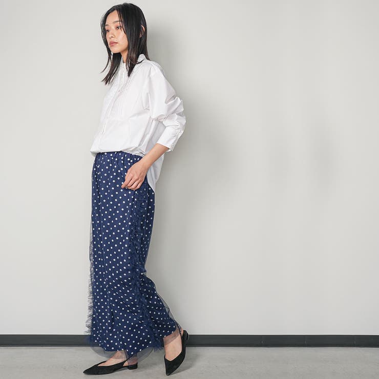 レディース パンツ ドットサイドチュールパンツ | mili an deni | 詳細画像8 