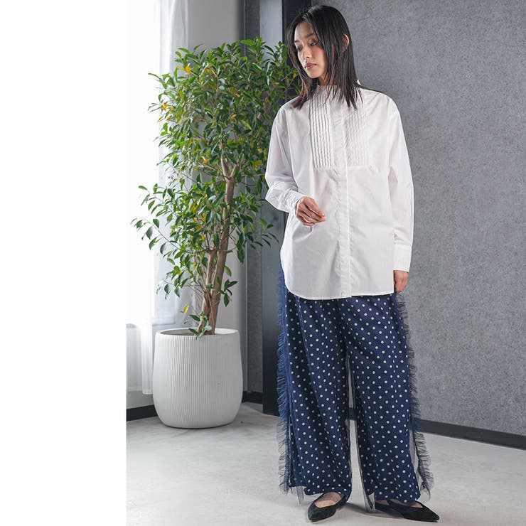 レディース パンツ ドットサイドチュールパンツ | mili an deni | 詳細画像9 