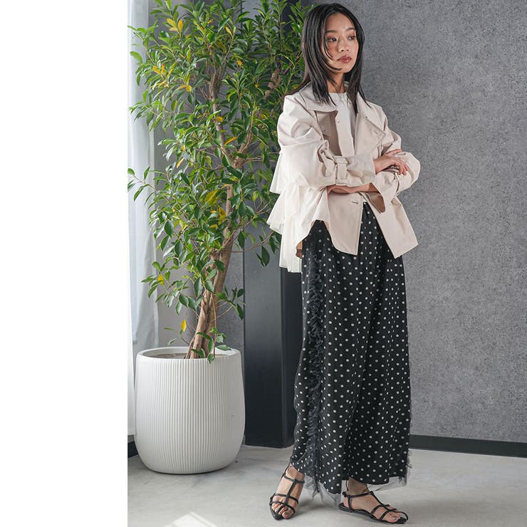 レディース パンツ ドットサイドチュールパンツ | mili an deni | 詳細画像16 