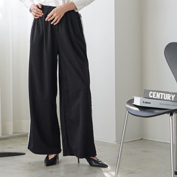 ワイドパンツ レディース サイドフリル | mili an deni | 詳細画像16 