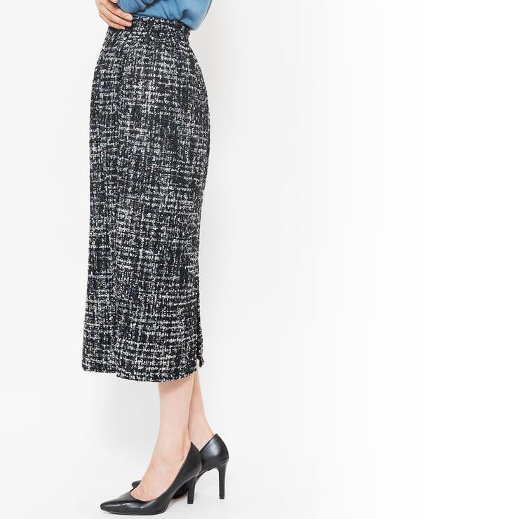 ミックスツィードタイトスカート バックスリット ミモレ丈 | mili an deni | 詳細画像6 