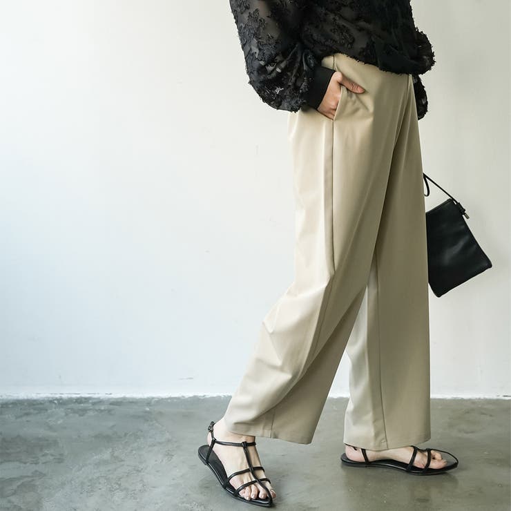 レディース ワイドパンツ イージーカーブパンツ | mili an deni | 詳細画像7 