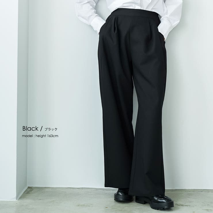ツータックストレートパンツ ワイドパンツ レディース | mili an deni | 詳細画像9 