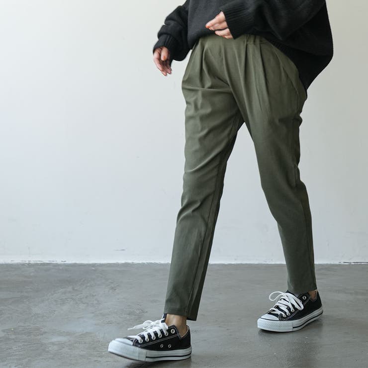 裏起毛テーパードパンツ スーパーストレッチ 美脚 | mili an deni | 詳細画像10 