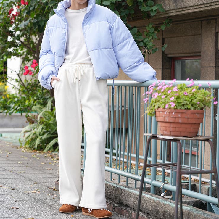 コーデュロイ裏フリースボンディングパンツ 裏起毛 ストレッチ | mili an deni | 詳細画像18 