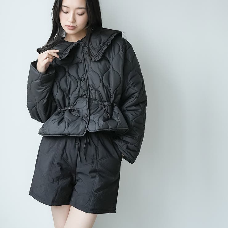 ナイロンワッシャー中綿キルトショートパンツ 中綿パンツ キルティング | mili an deni | 詳細画像7 