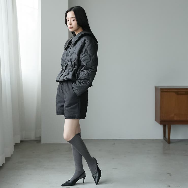 ナイロンワッシャー中綿キルトショートパンツ 中綿パンツ キルティング | mili an deni | 詳細画像9 