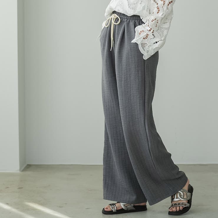 ストライプ イージーパンツ レディース | mili an deni | 詳細画像11 