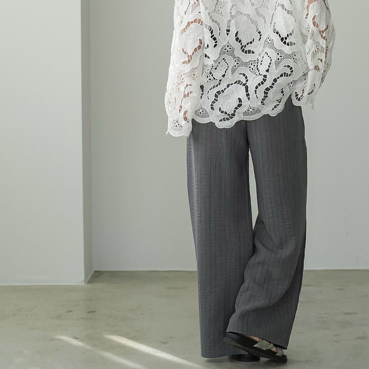 ストライプ イージーパンツ レディース | mili an deni | 詳細画像13 