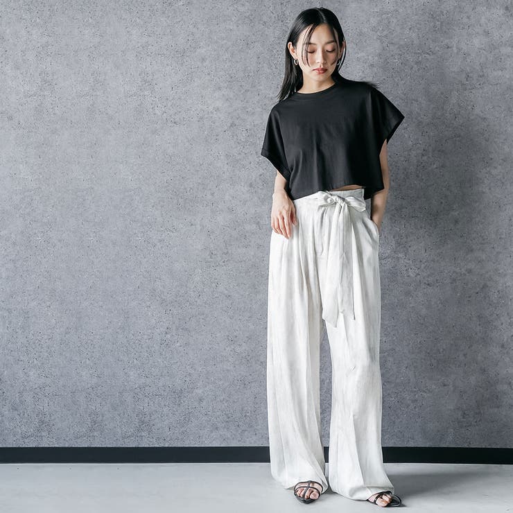 グラデーションイージーワイドパンツ ロング丈 ボトムス | mili an deni | 詳細画像10 