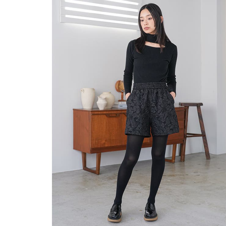 フラワージャガードショートパンツ ショート丈 ボトムス | mili an deni | 詳細画像14 