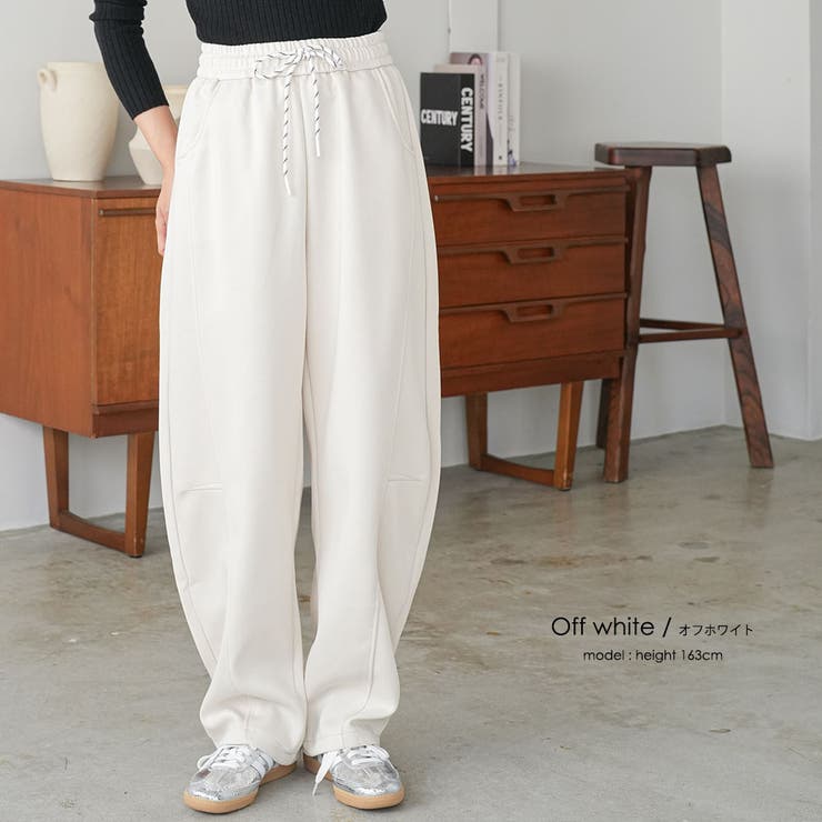 スウェットカーブパンツ ロング丈 イージーパンツ | mili an deni | 詳細画像16 