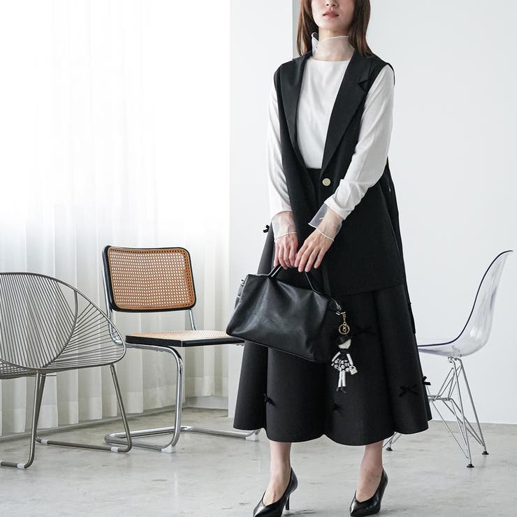 リボン付き フレアスカート レディース | mili an deni | 詳細画像9 