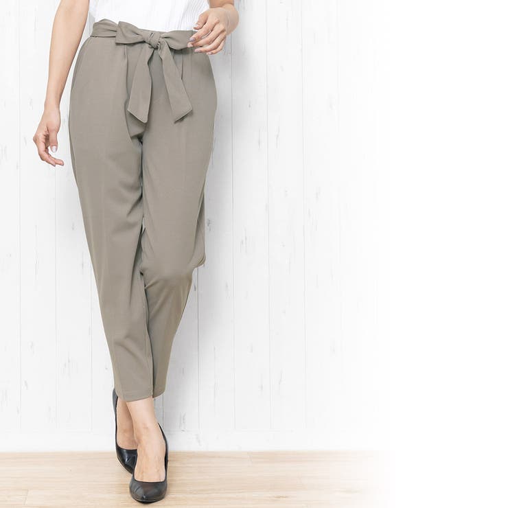 リボン付きパンツ テーパードパンツ ペアスキン 品番 Madw Mili An Deni ミリアンデニ のレディースファッション通販 Shoplist ショップリスト