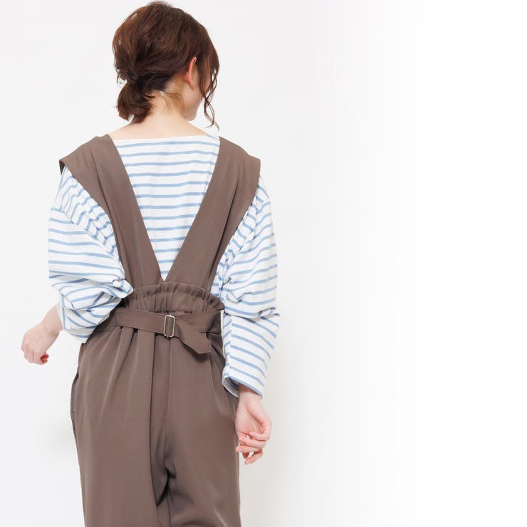 両Vゆったりサロペット コンビネゾン サロペット[品番