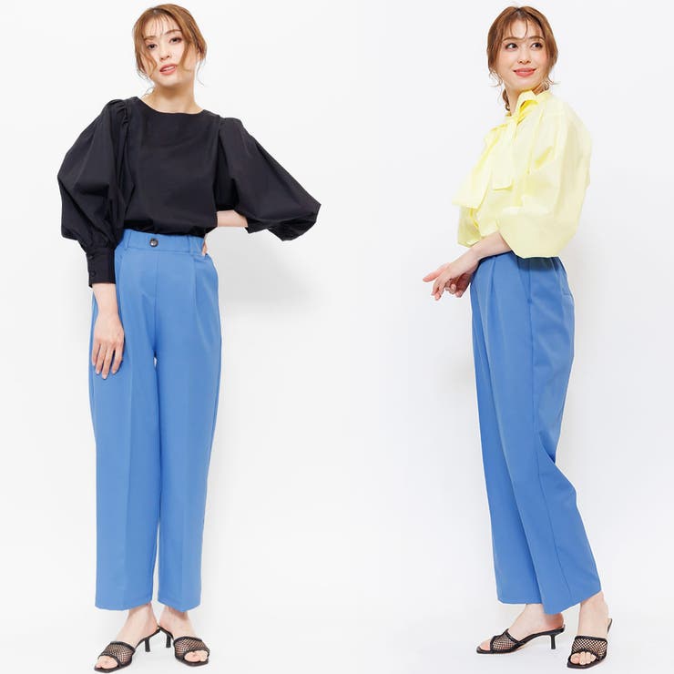 センタープレスセミワイドパンツ ロング丈 ボトムス | mili an deni | 詳細画像11 