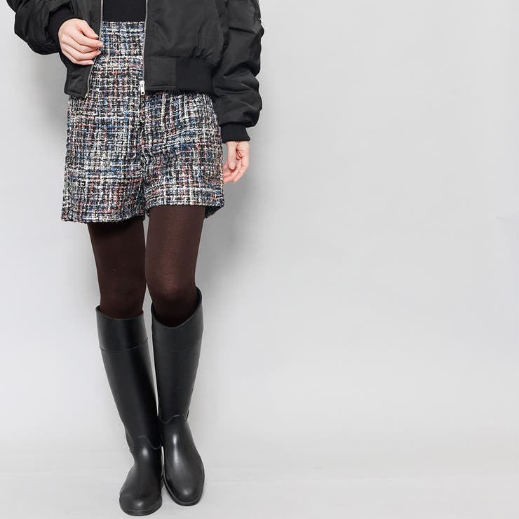 裏起毛タイツ 黒 無地 M ボトムス レディース 秋冬 ミリアンデニ | mili an deni | 詳細画像4 