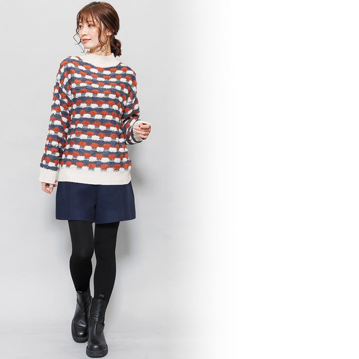 裏起毛タイツ 黒 無地 M ボトムス レディース 秋冬 ミリアンデニ | mili an deni | 詳細画像7 