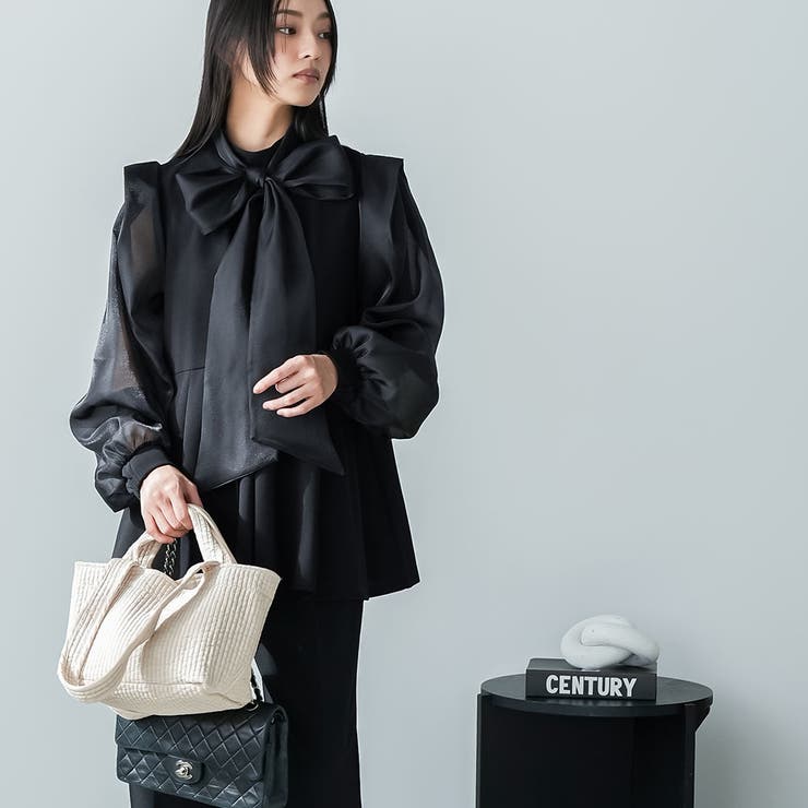 リボンタイ セットアップ レディース | mili an deni | 詳細画像14 