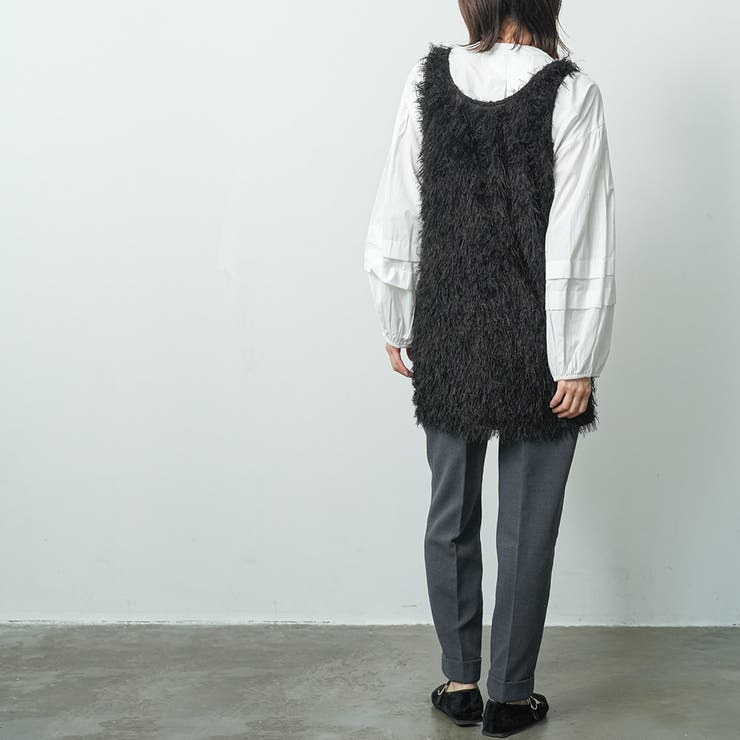 前後2WAYフリンジチュニック 前後着用可能 チュニック丈 | mili an deni | 詳細画像14 