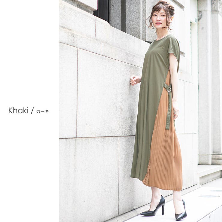 サイドプリーツ ワンピース 半袖 品番 Madw Mili An Deni ミリアンデニ のレディースファッション通販 Shoplist ショップリスト