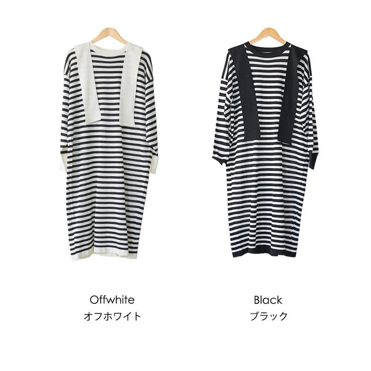 セーラーニットワンピース ナイロンニット セーラーニット付き | mili an deni | 詳細画像18 