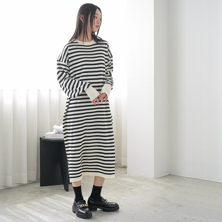 セーラーニットワンピース ナイロンニット セーラーニット付き | mili an deni | 詳細画像10 