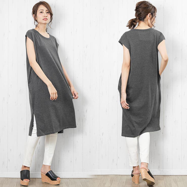 Tシャツ 綿100％ ノースリーブ | mili an deni | 詳細画像12 