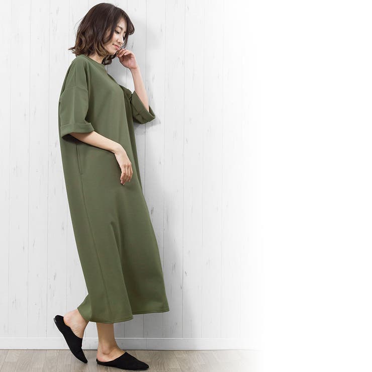 Iラインワンピース 半袖 カットソー 品番 Madw Mili An Deni ミリアンデニ のレディースファッション通販 Shoplist ショップリスト