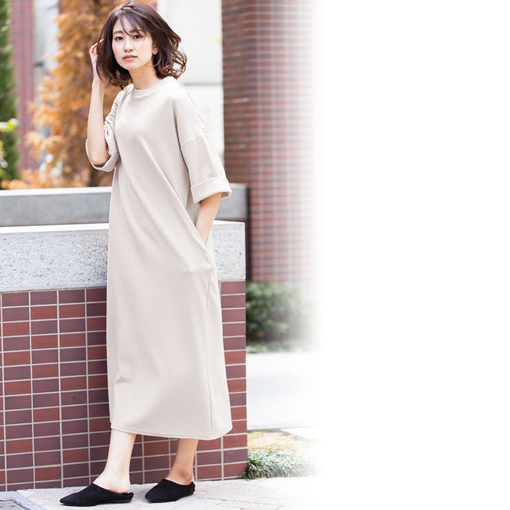 Iラインワンピース 半袖 カットソー 品番 Madw Mili An Deni ミリアンデニ のレディースファッション通販 Shoplist ショップリスト