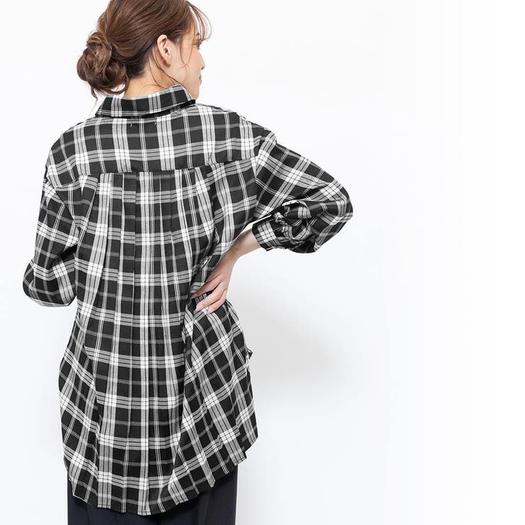 aiさま☆グレーチェック Check Shirt - AI Collaboration -