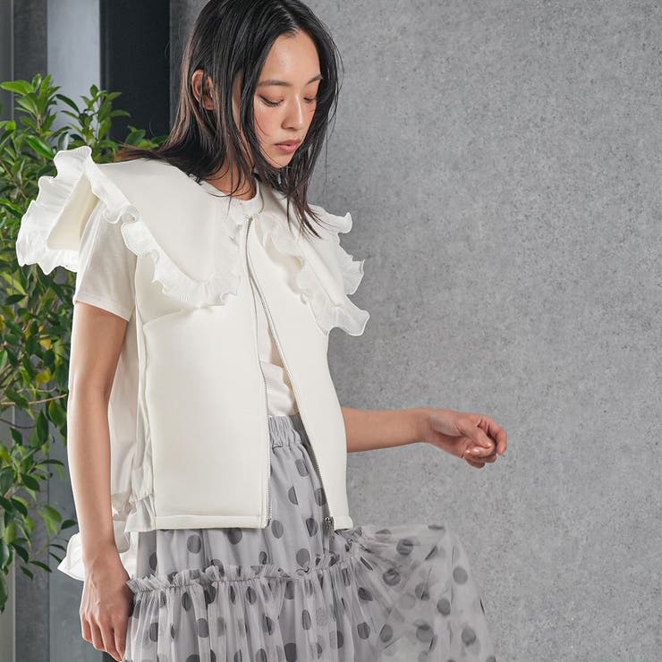 レディース ベスト ボンディングショットベスト | mili an deni | 詳細画像12 