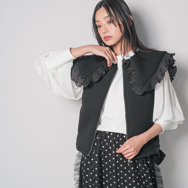 レディース ベスト ボンディングショットベスト | mili an deni | 詳細画像15 