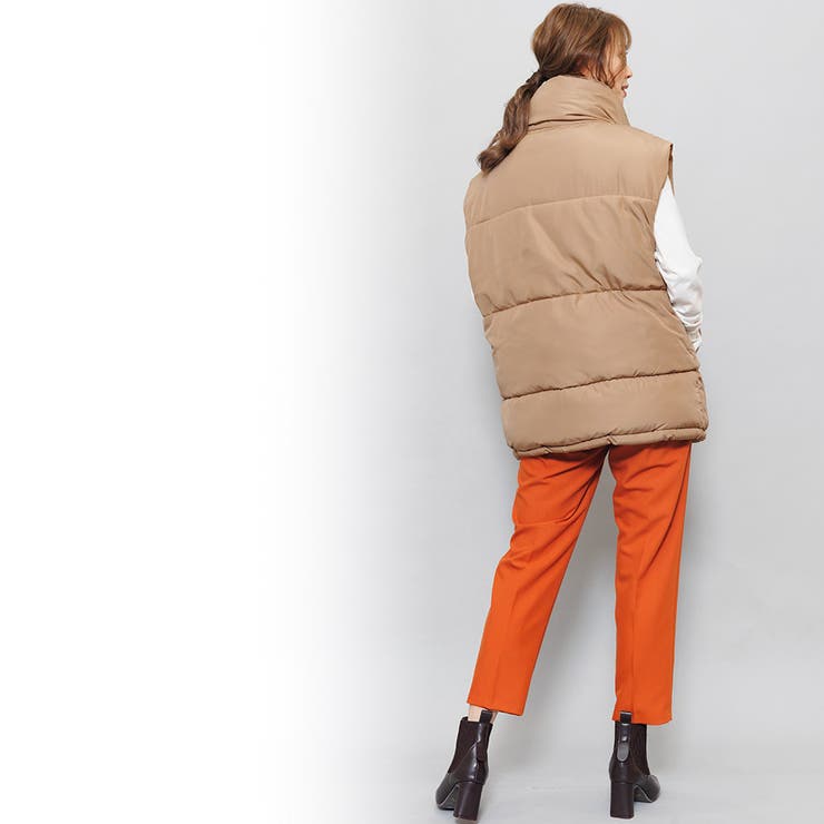 ファイバーダウンオーバーベスト スタンドカラー 暖かい | mili an deni | 詳細画像16 