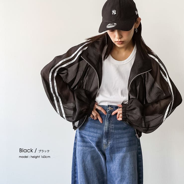 レディース アウター シャイニーラインシアーブルゾン | mili an deni | 詳細画像11 