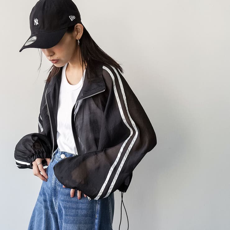 レディース アウター シャイニーラインシアーブルゾン | mili an deni | 詳細画像12 