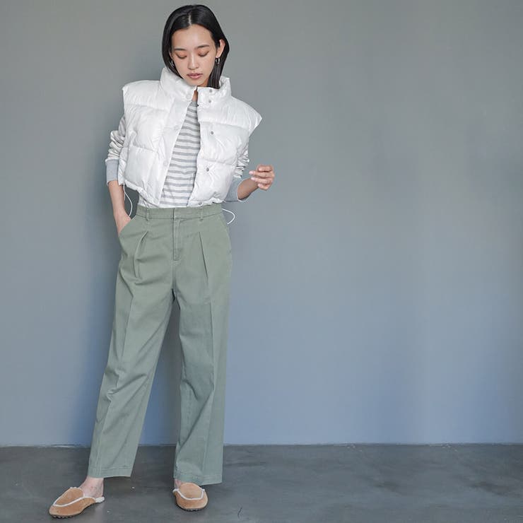 中綿ショートベスト メタリック ファイバーダウン | mili an deni | 詳細画像8 