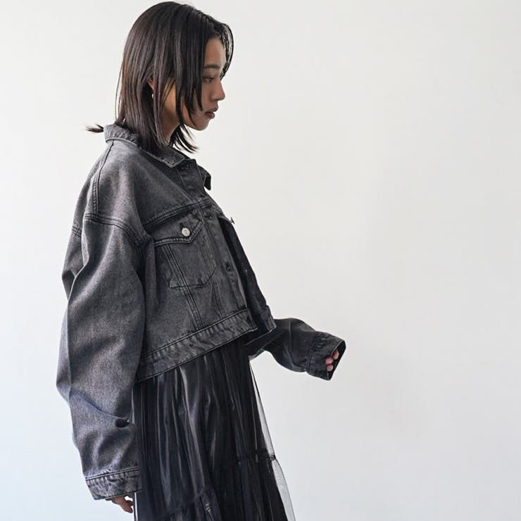 レディース Gジャン ショートデニムジャケット[品番