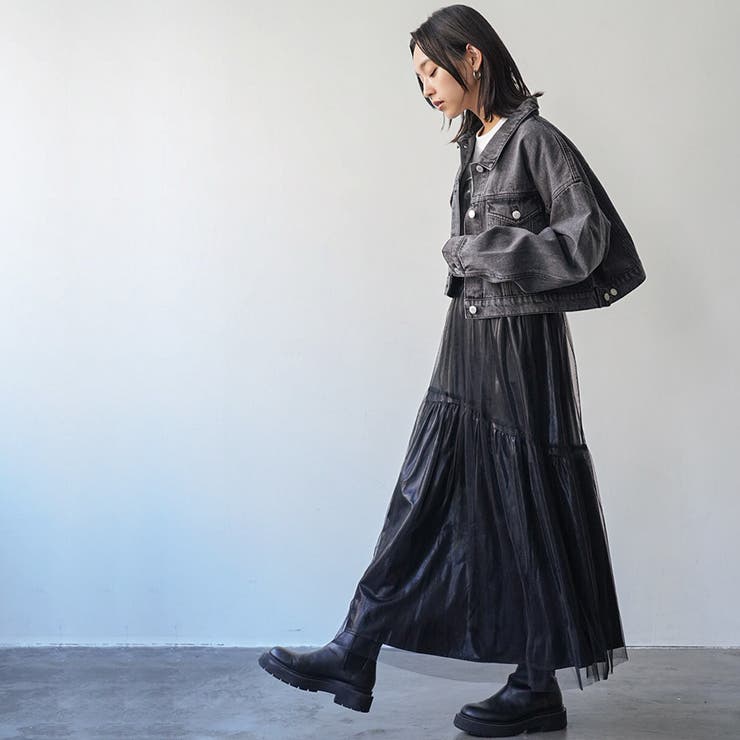 レディース Gジャン ショートデニムジャケット[品番