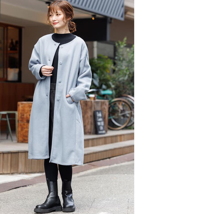 【CHUMS】Bonding Fleece Long Coat
