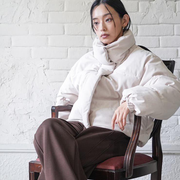 コーデュロイ中綿ブルゾン ボリュームスタンドカラー サイドポケット | mili an deni | 詳細画像7 