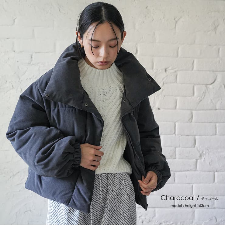 コーデュロイ中綿ブルゾン ボリュームスタンドカラー サイドポケット | mili an deni | 詳細画像11 