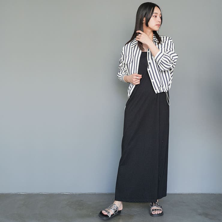 サッカーストライプシャツジャケット ブルゾン ストライプ | mili an deni | 詳細画像8 