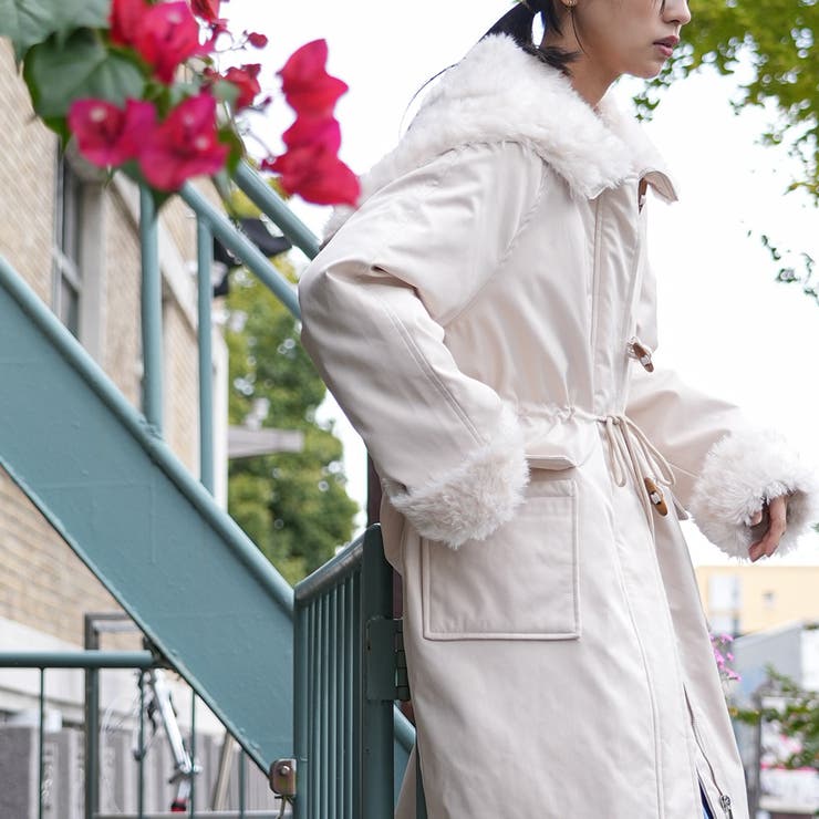 ケープフードダウンコート ダウンジャケット ファー | mili an deni | 詳細画像12 