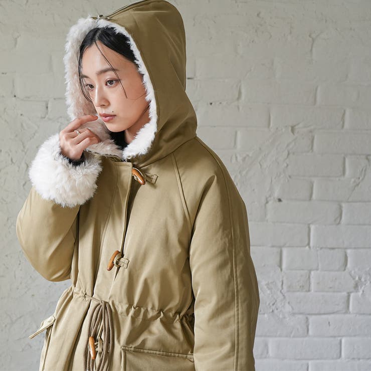 ケープフードダウンコート ダウンジャケット ファー | mili an deni | 詳細画像17 